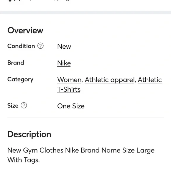 New Nike Dri Fit Women’s Size Large New With Tags . - Picture 6 of 8